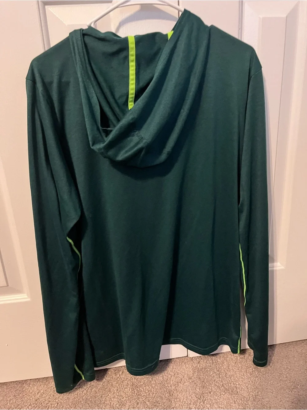 The North Face Men’s Large Long sleeve flash dry shirt lightweight pullover hood